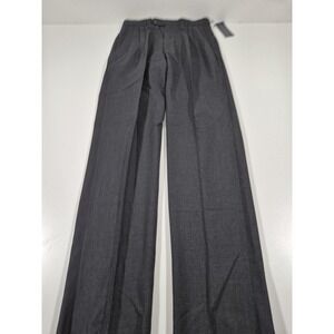Herman Geist Dress Pants Mens 32x36 Gray Wool Pleated Classic Fit Unhemmed NWT